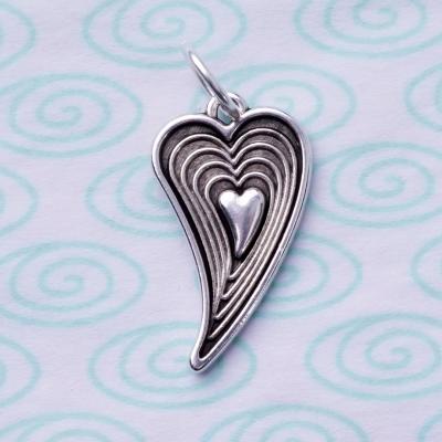 Preview: Amore, versilbert mit 999er Feinsilber, Amulett M